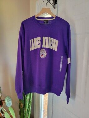 Colosseum James Madison University Logo Crew Neck, Multiple Sizes Available NEW